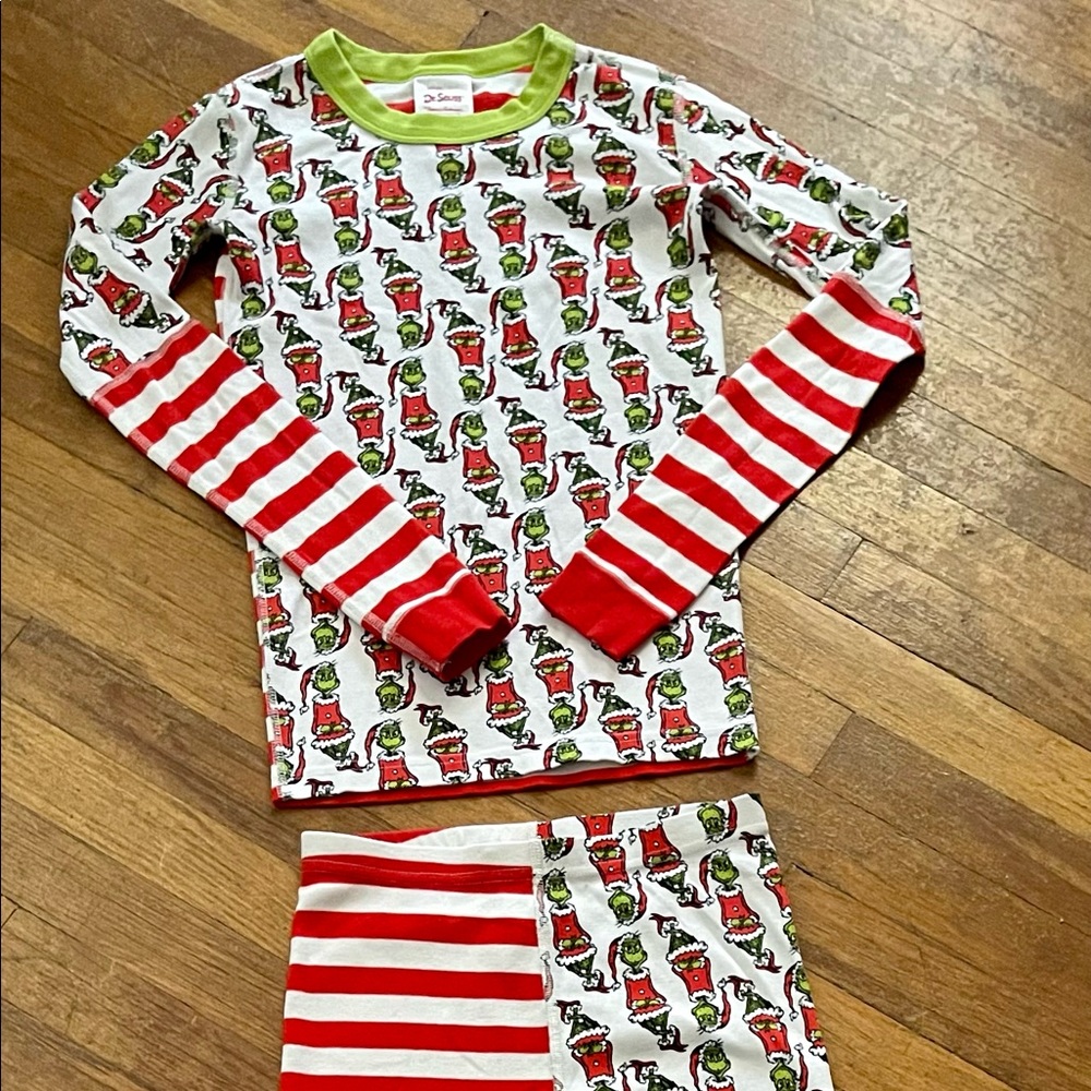 Dr. Seuss Kids Pajama Set - Red, Green, White
